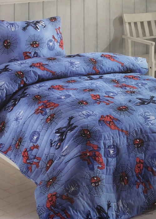 Tek Kişilik Örümcek Adam 4 Mevsim Nevresim Takımı